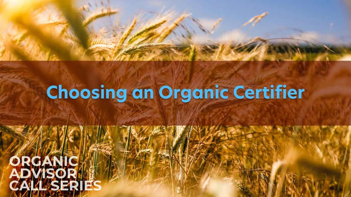 Choosing an Organic Certifier