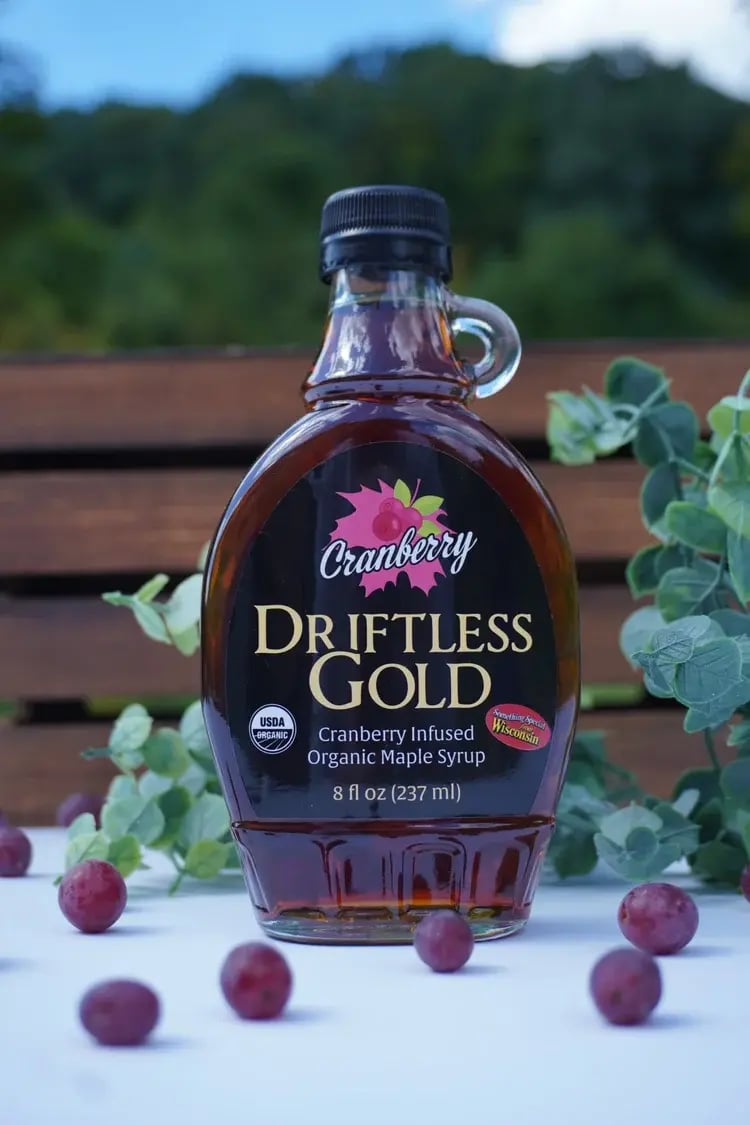 Cranberry Infused Maple Syrup
