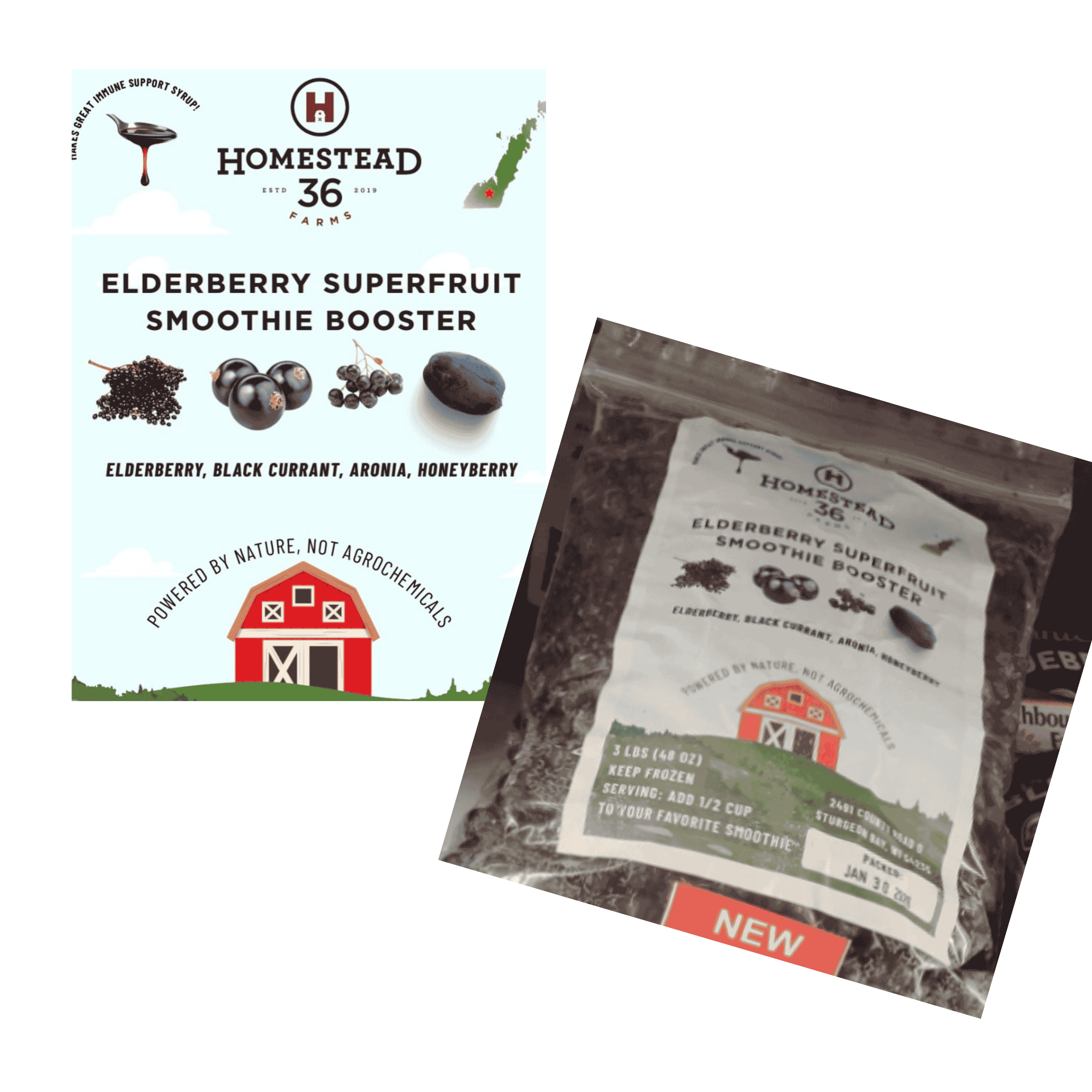 Homestead 36 Elderberry Superfruit Smoothie Booster