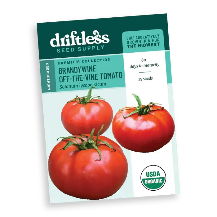Brandywine Off-the-Vine Premium Red Heirloom Tomato - Organic