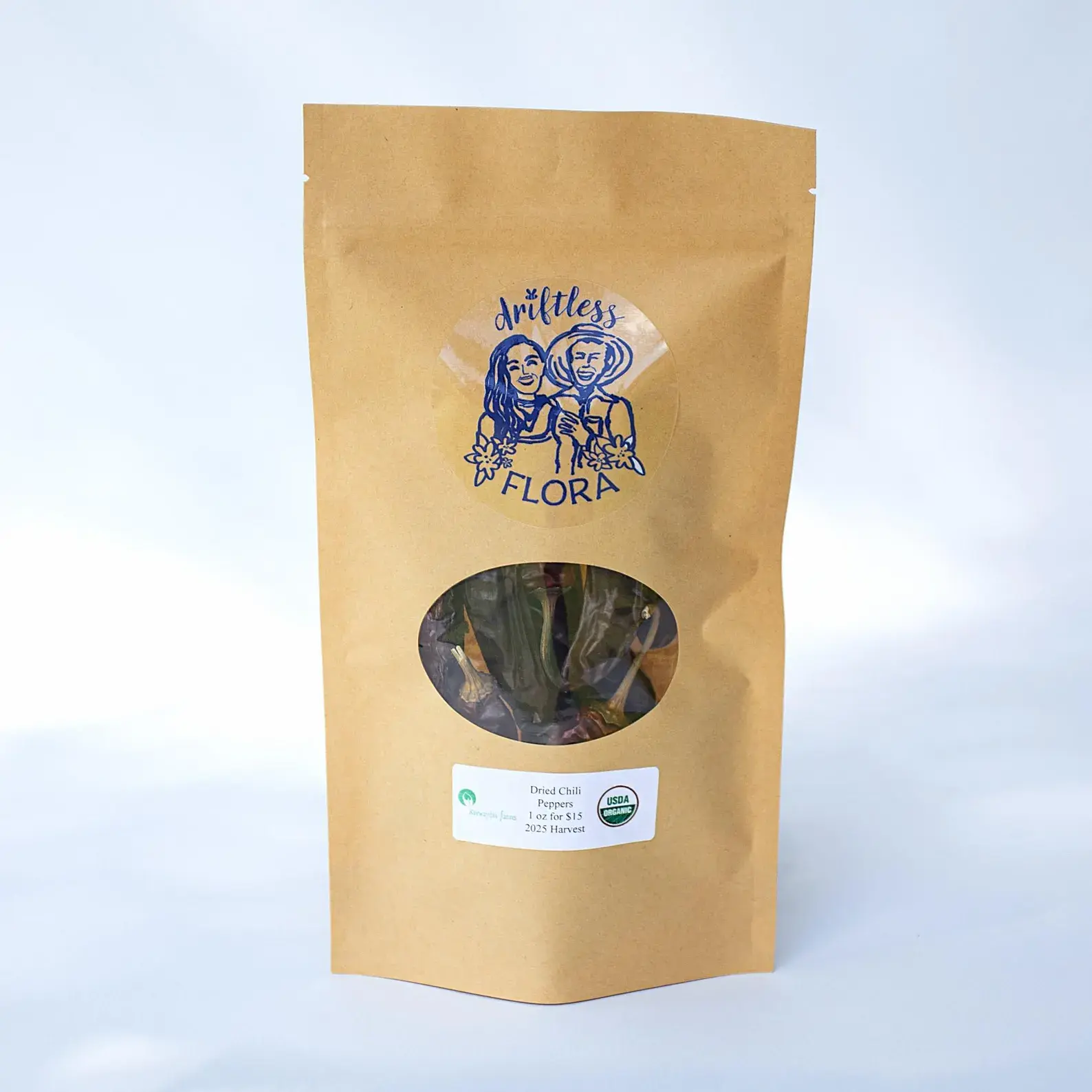 Certified Organic Dried Chili Peppers 1 OZ