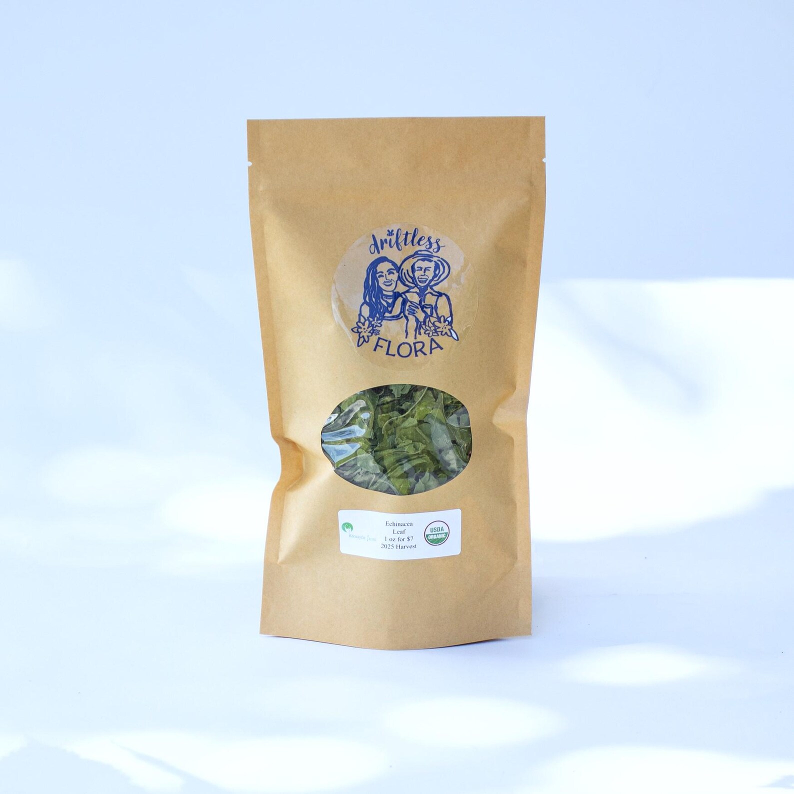 Certified Organic Dried Echinacea Leaf 1 OZ