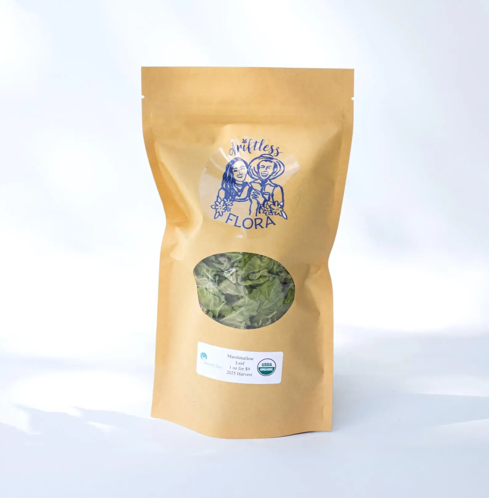 Certified Organic Dried Marshmallow Leaf 1 OZ