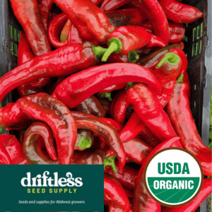 Driftless Seed Supply-Organic Carmen Redux Sweet Frying Pepper Seeds