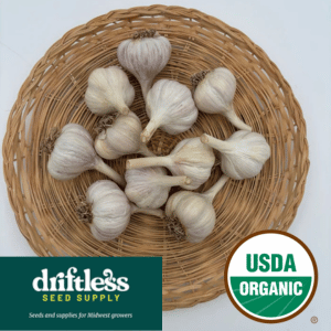 Driftless Seed Supply-Organic Driftless Porcelain Organic Garlic Seeds