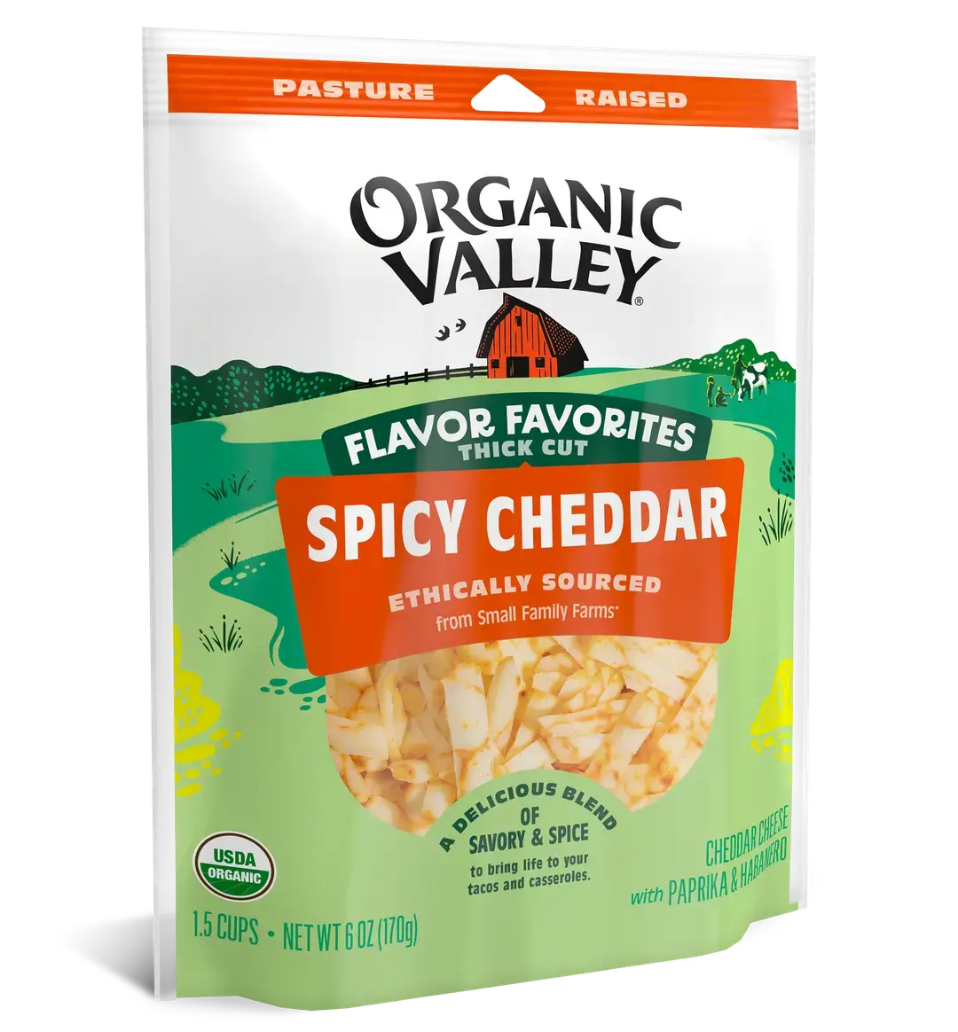 Flavor Favorites Thick Cut Spicy Cheddar, 6 oz