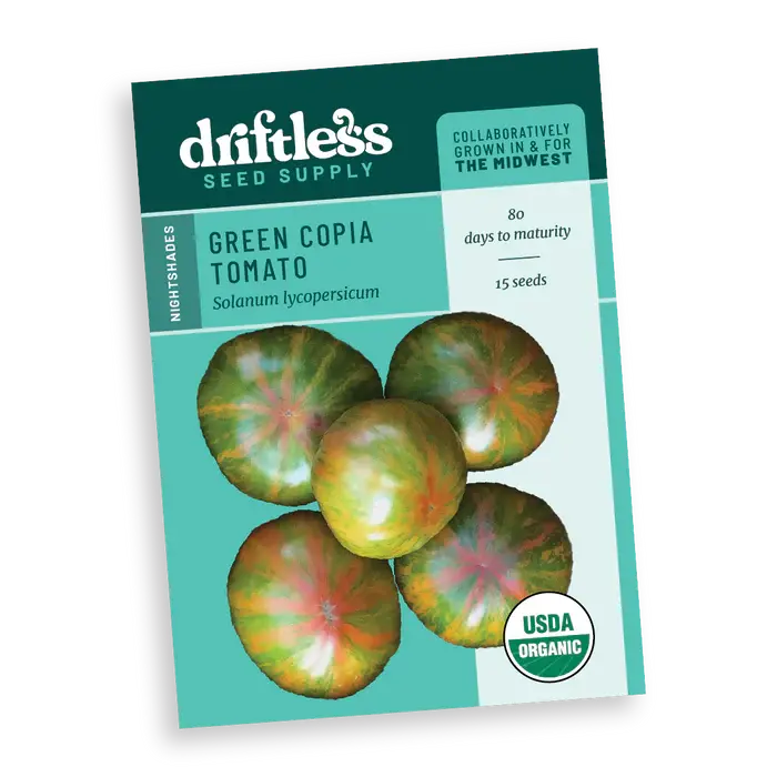 Green Copia Striped Green and Pink Slicer Tomato