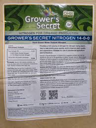 Grower’s Secret Nitrogen
