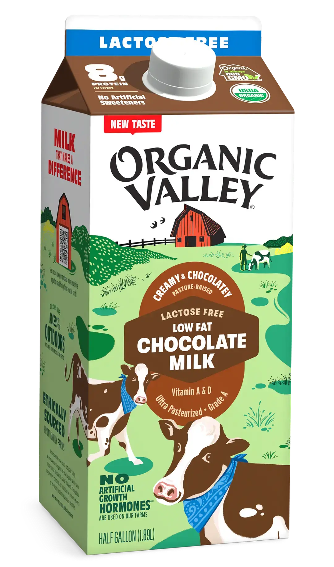 Lowfat 1% Chocolate Milk, Half Gallon