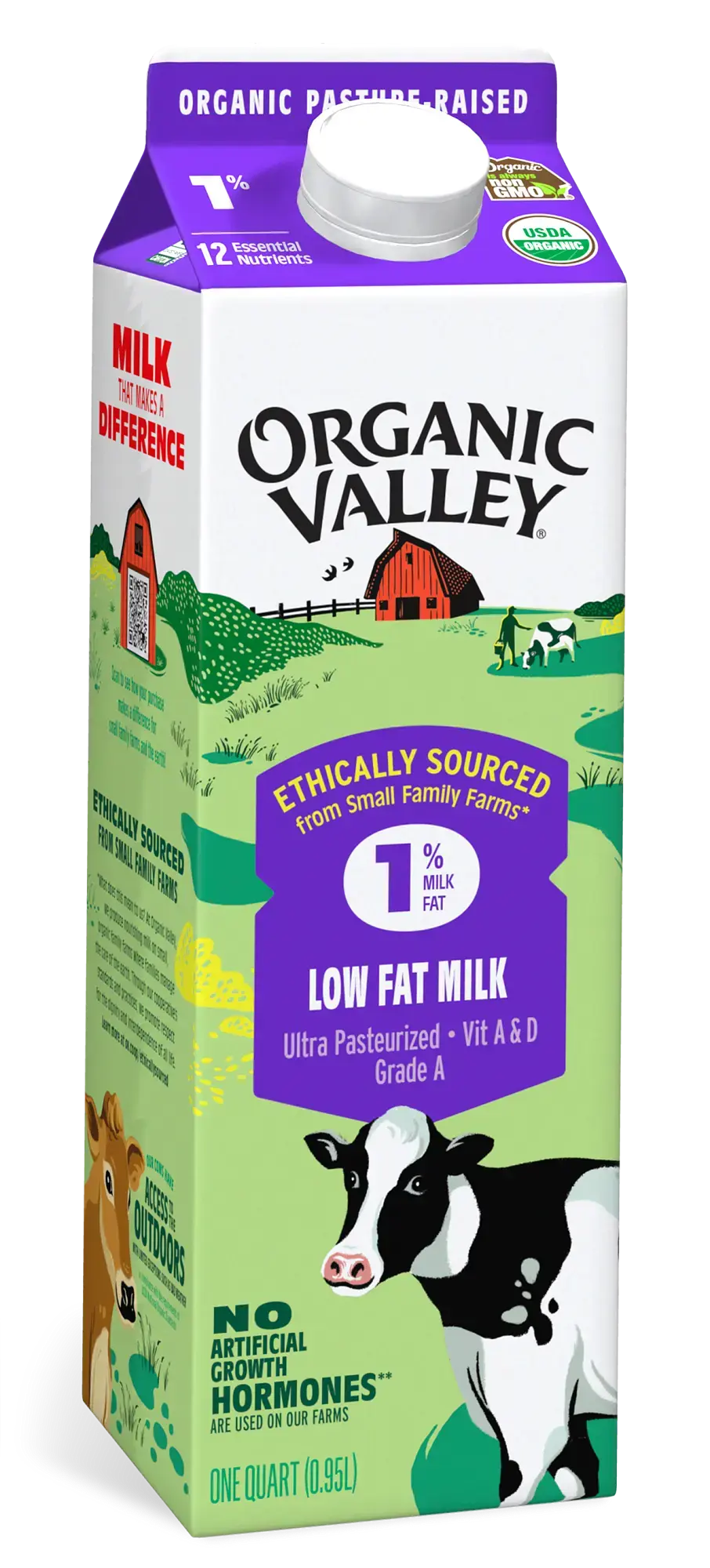 Lowfat 1% Milk, Ultra Pasteurized, Quart