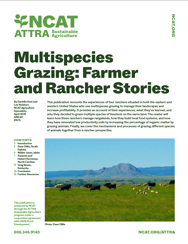 Multispecies Grazing- Farmer and Rancher Stories