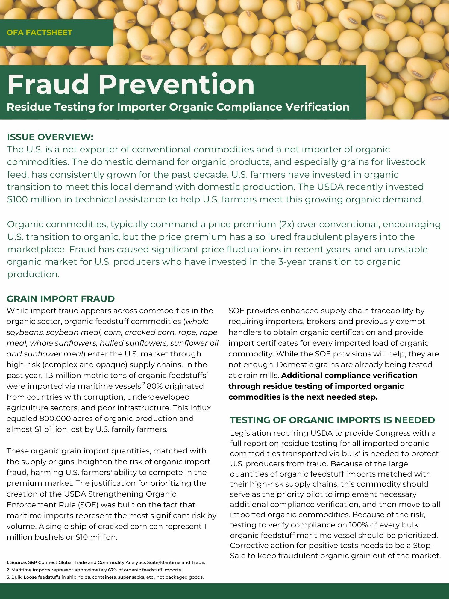 Organic Import Fraud