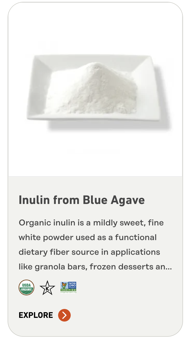 Organic Inulin from Blue Agave