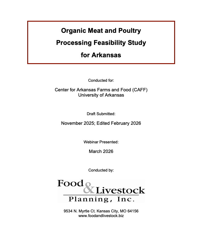 Organic Meat Feasibility