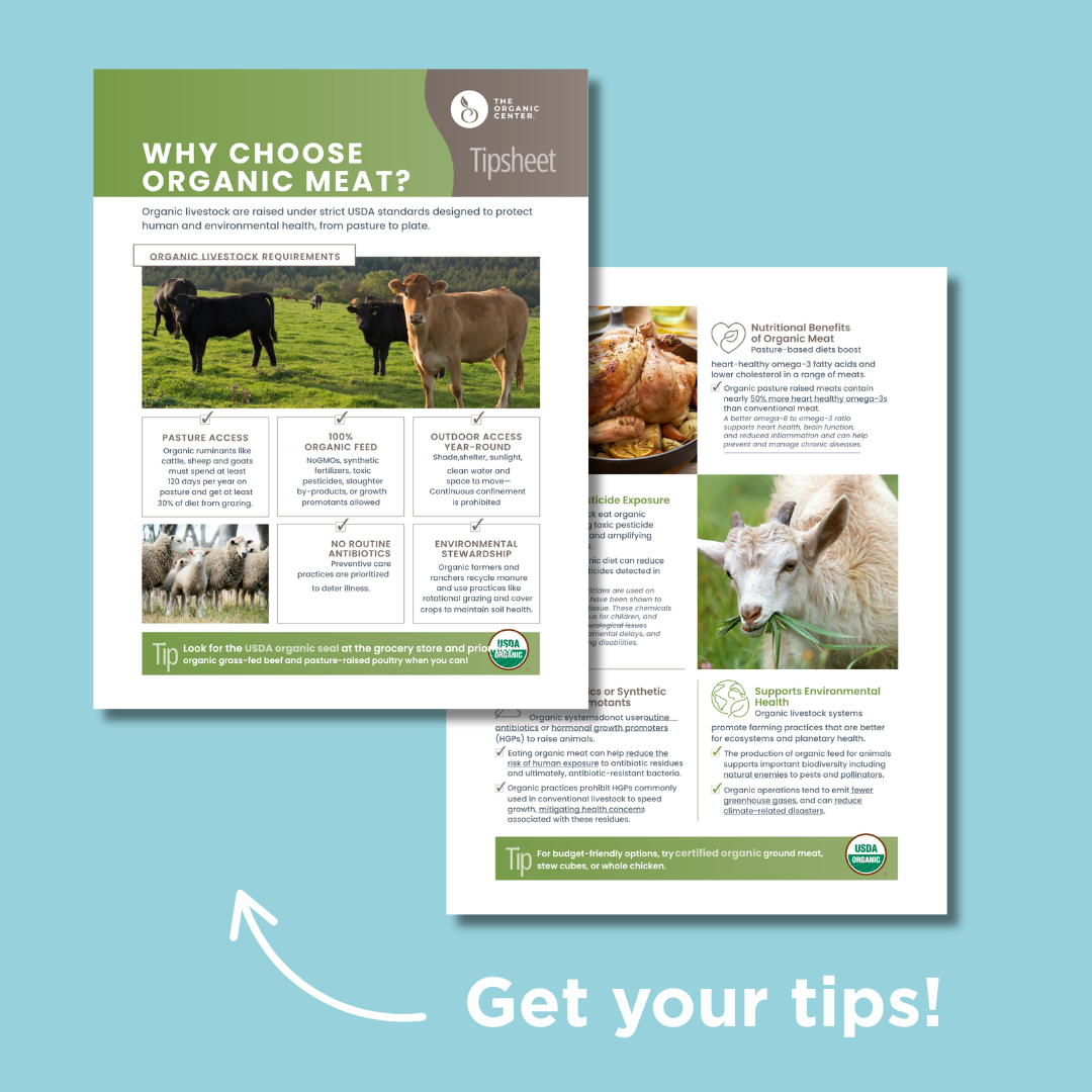 Organic Meat Tip Sheet