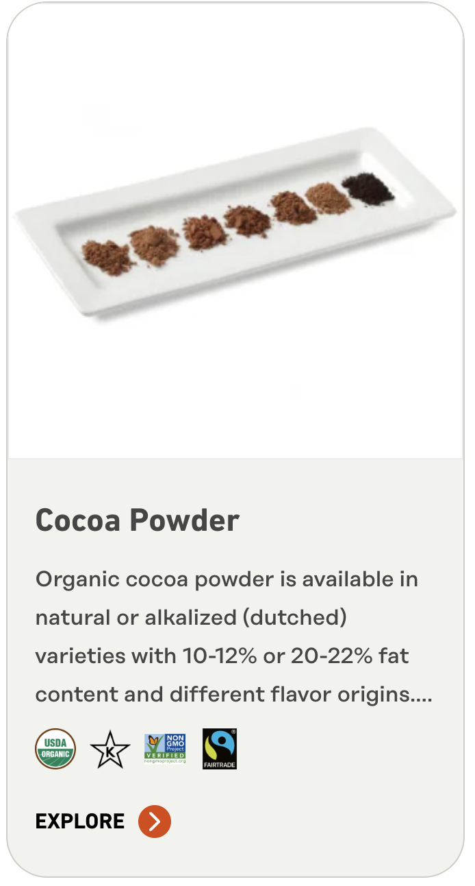 Organic cocoa powder