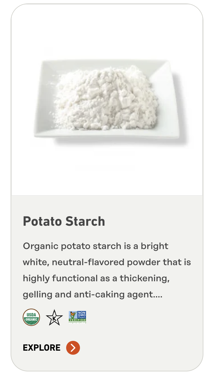 Organic potato starch