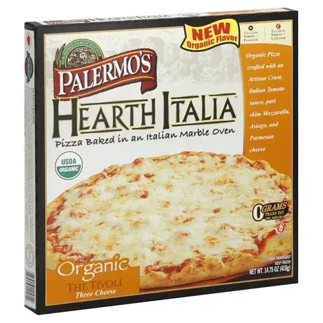 Palermos Primo Thin Pizza, Organic, The Tivoli, Three Cheese Palermos Primo Thin Pizza, Organic, The Tivoli, Three Cheese