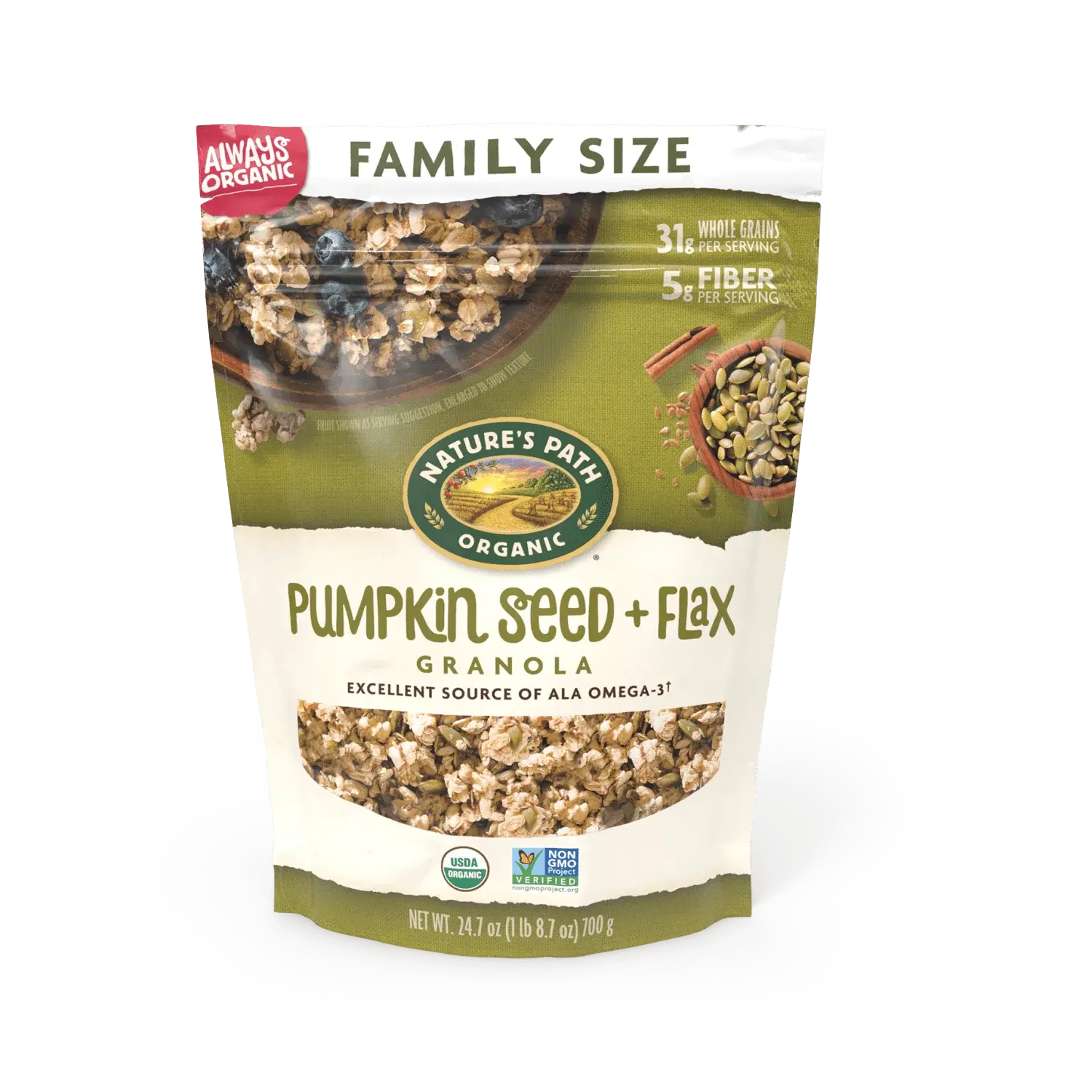 Pumpkin Seed + Flax Granola