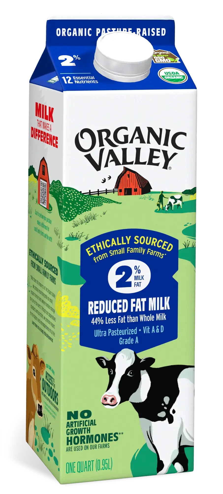 Reduced Fat 2% Milk, Ultra Pasteurized, Quart
