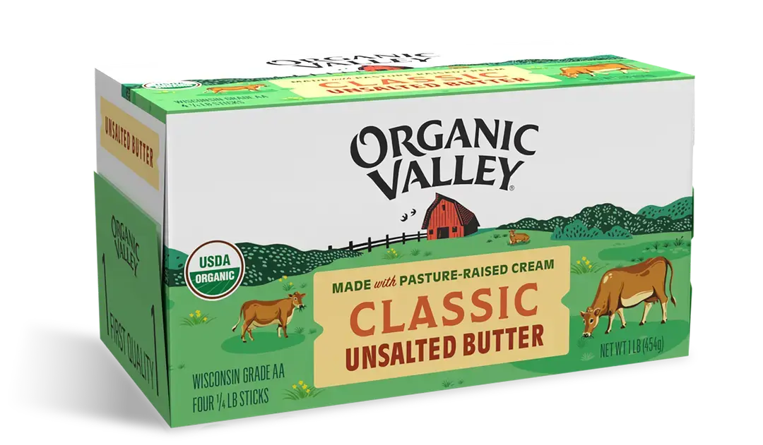 Unsalted Butter, 1 lb, 4 quarters