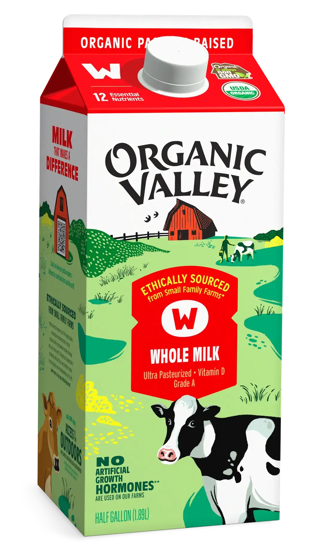 Whole Milk, Ultra Pasteurized, Half Gallon