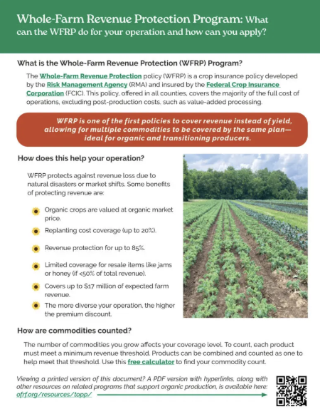 Whole-Farm Revenue Protection (WFRP)